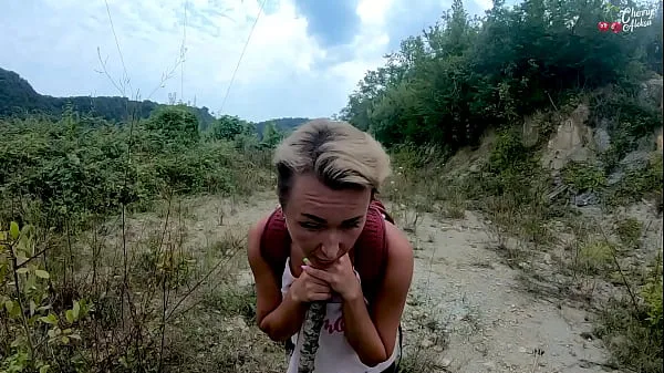 Best Tourist in the mountains fucks in the mouth and ass - eats cum fresh Movies