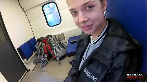 Best Real Public Blowjob in the Train | POV Oral CreamPie by MihaNika69 and MichaelFrost fresh Movies