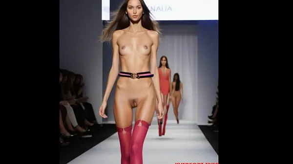 Best Spectacular Fashion Showcase: Young Models Boldly Rock Colorful Stockings on the Catwalk fresh Movies